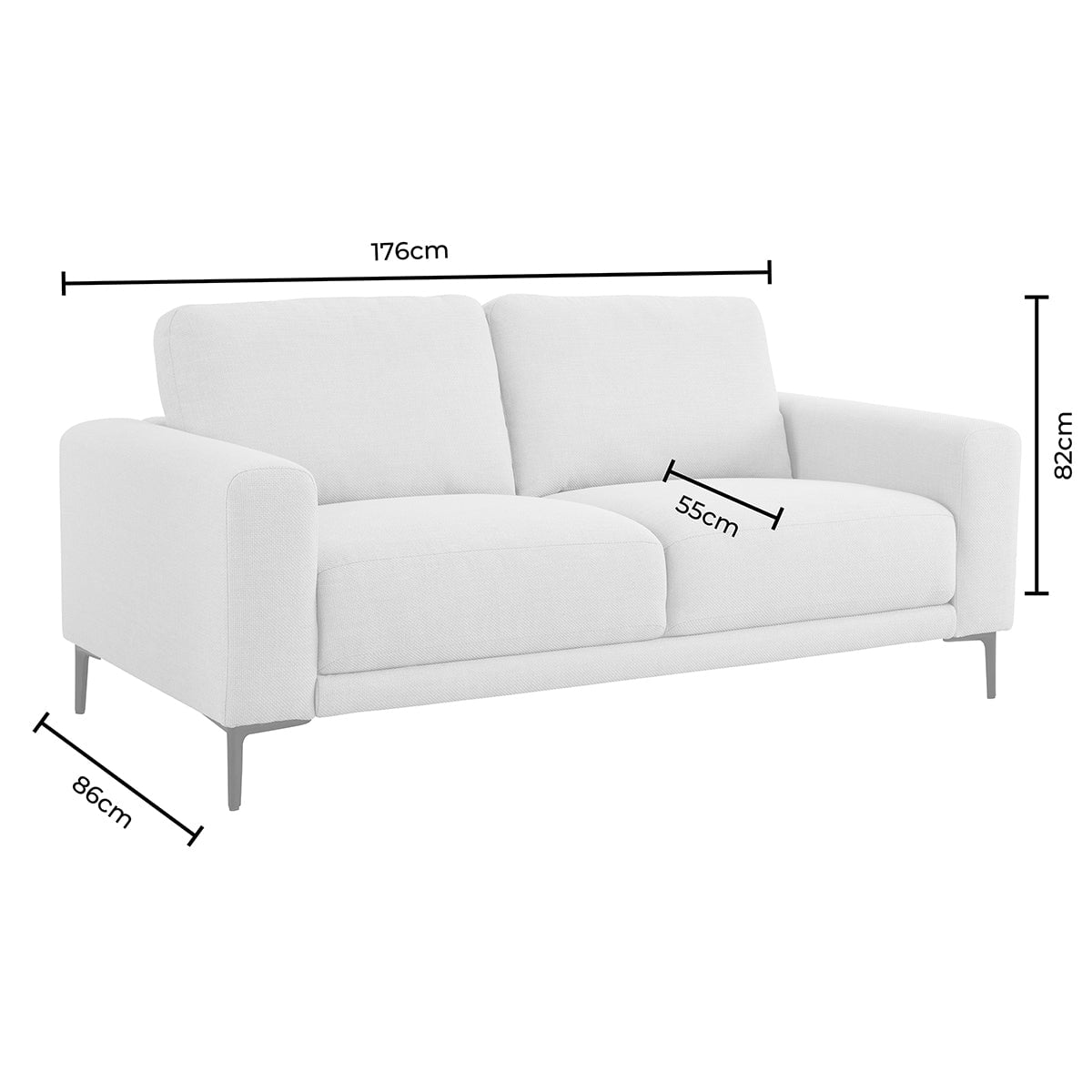 Malibu 2 Seater Sofa - Rich Green - DUSK