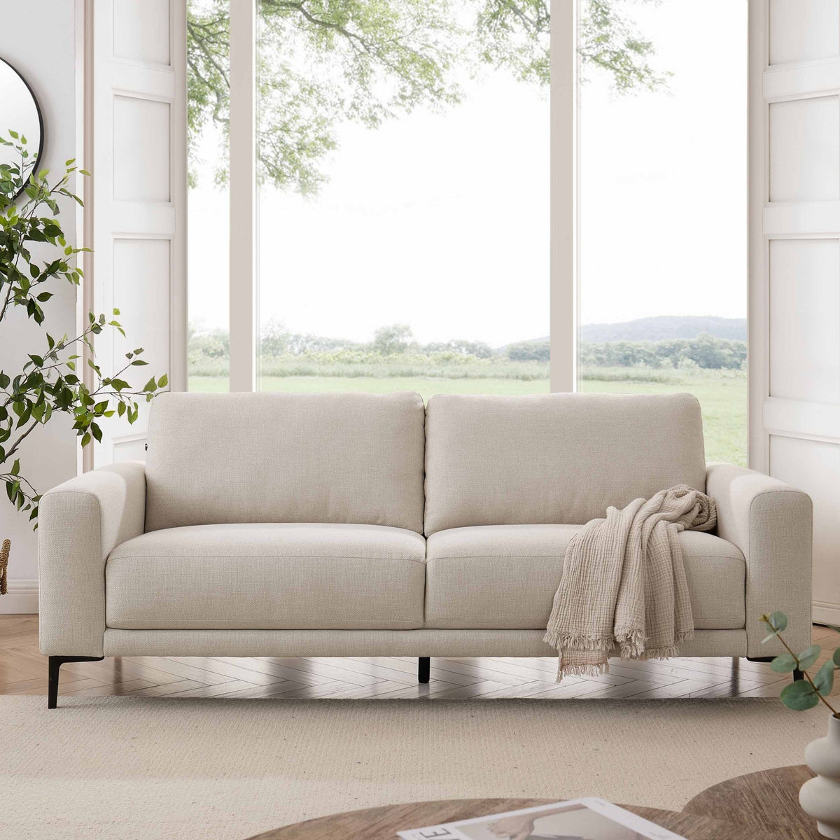 Malibu 3 Seater Sofa - Beige - DUSK