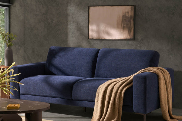 Malibu 3 Seater Sofa - Chenille Navy - DUSK