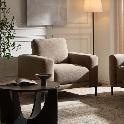Malibu Armchair - Chenille Mushroom - DUSK