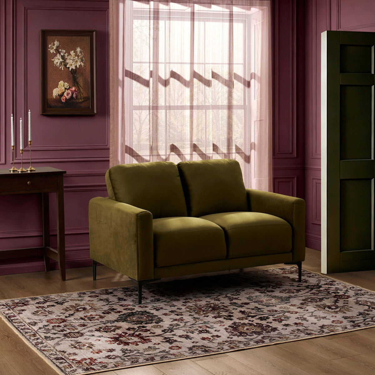 Malibu Compact 2 Seater Sofa - Rich Green - DUSK