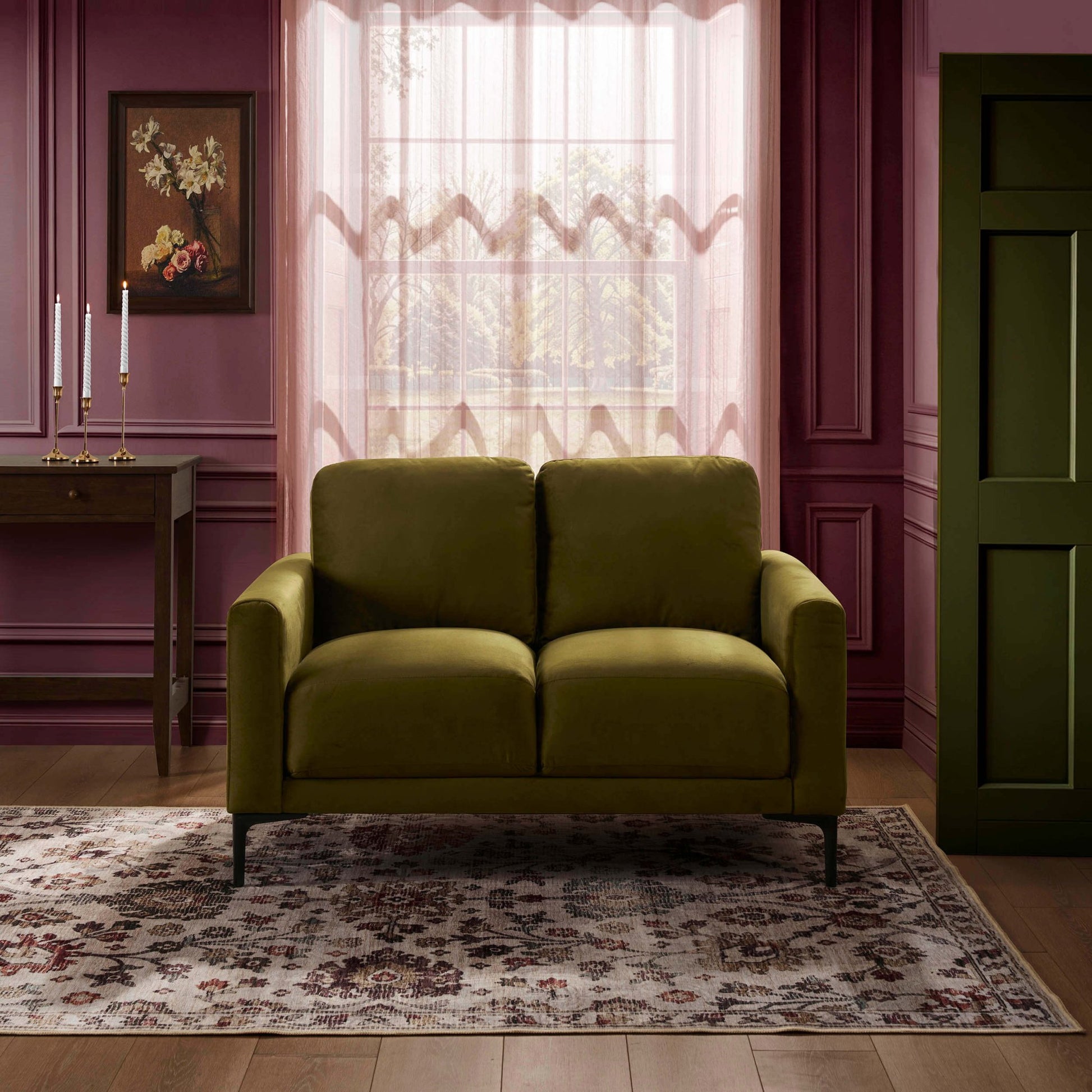 Malibu Compact 2 Seater Sofa - Rich Green - DUSK