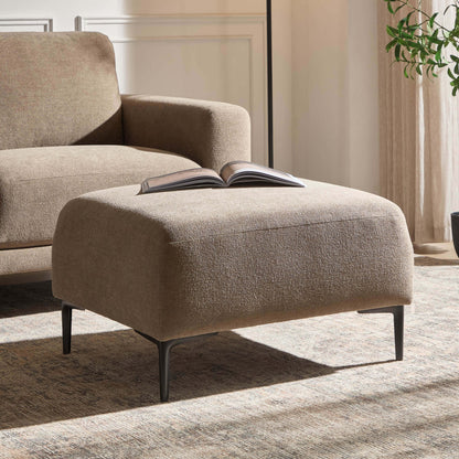 Malibu Pouffe - Chenille Mushroom - DUSK