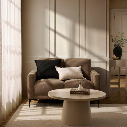 Malibu Small 2 Seater Sofa - Chenille Mushroom - DUSK