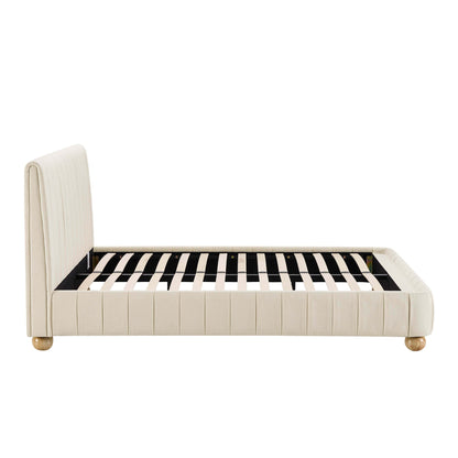 Malmo Bed Frame - Cream Linen - DUSK