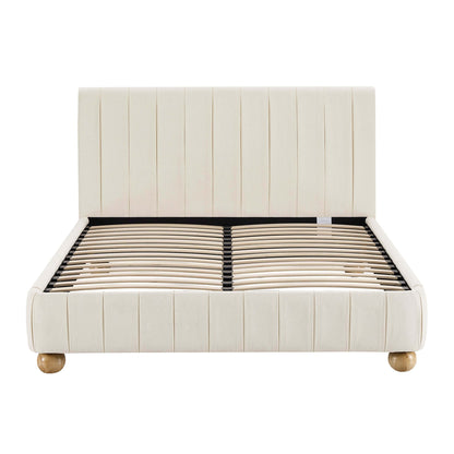Malmo Bed Frame - Cream Linen - DUSK