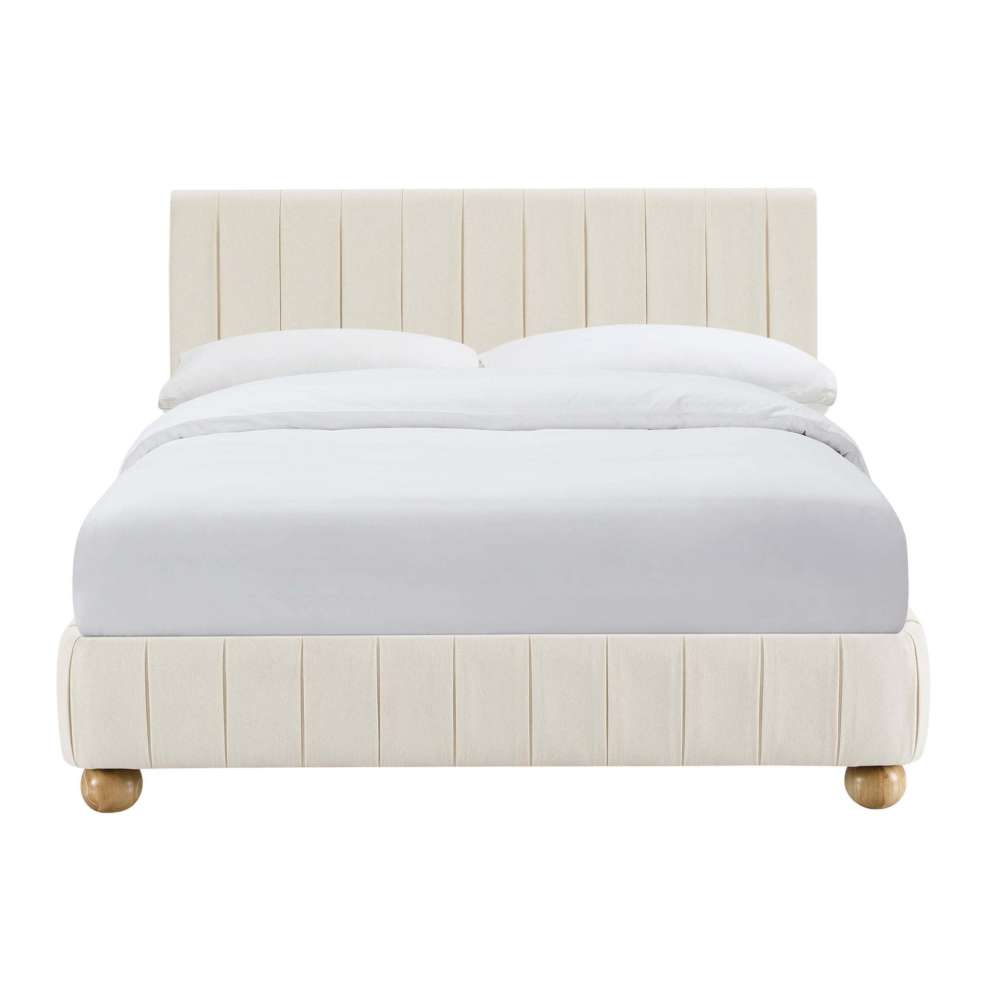 Malmo Bed Frame - Cream Linen - DUSK