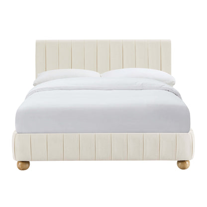 Malmo Bed Frame - Cream Linen - DUSK