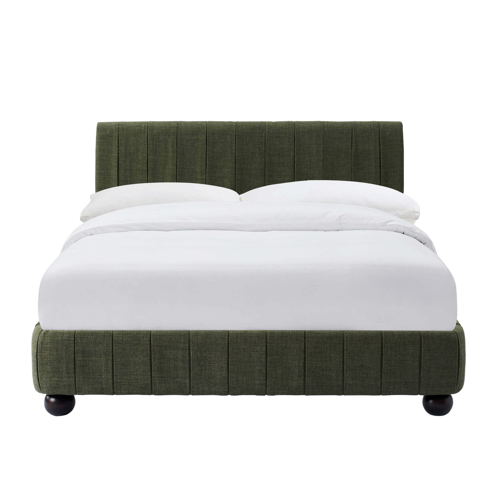 Malmo Bed Frame - Woven Pine Green - DUSK