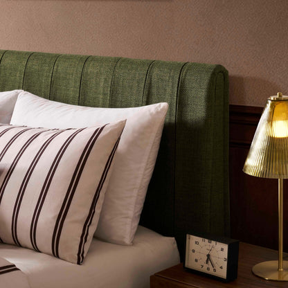 Malmo Bed Frame - Woven Pine Green - DUSK