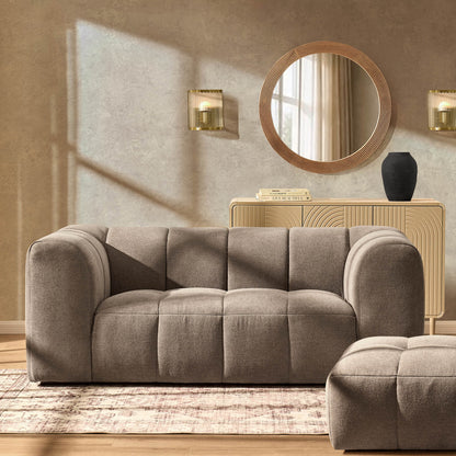 Manhattan 2 Seater Sofa - Chenille Mushroom - DUSK