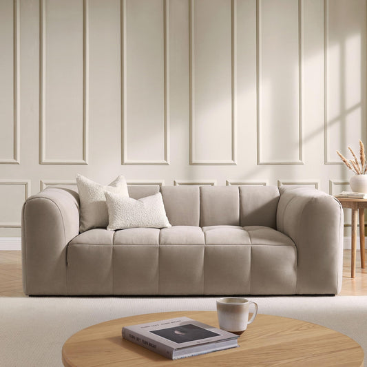 Manhattan 3 Seater Sofa - Stone - DUSK
