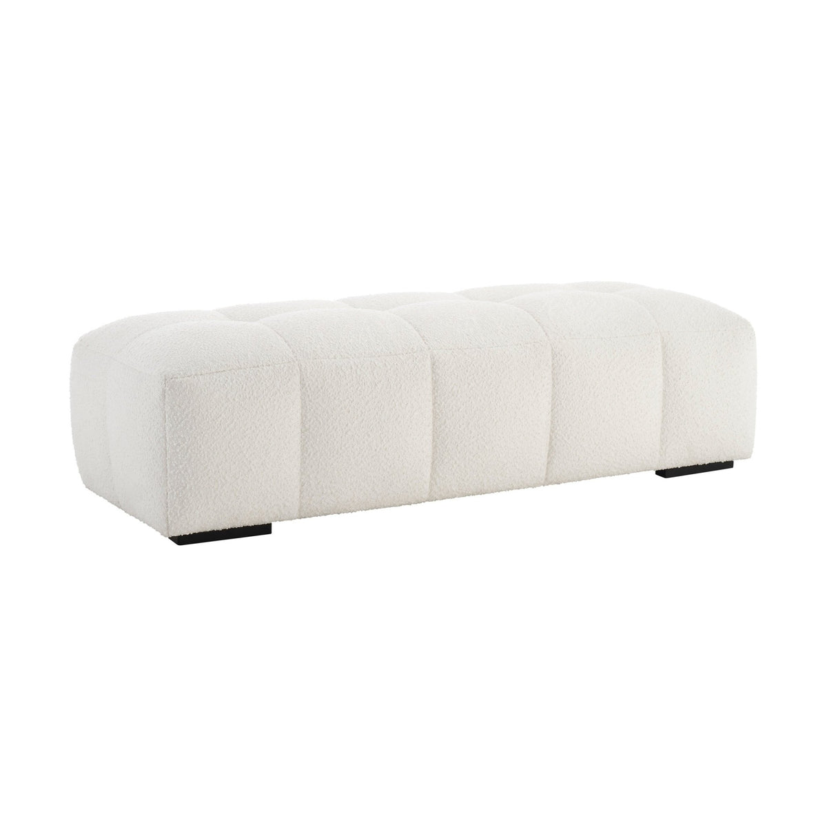 Manhattan Boucle Pouffe - Off White - DUSK