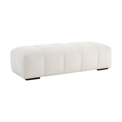 Manhattan Boucle Pouffe - Off White - DUSK