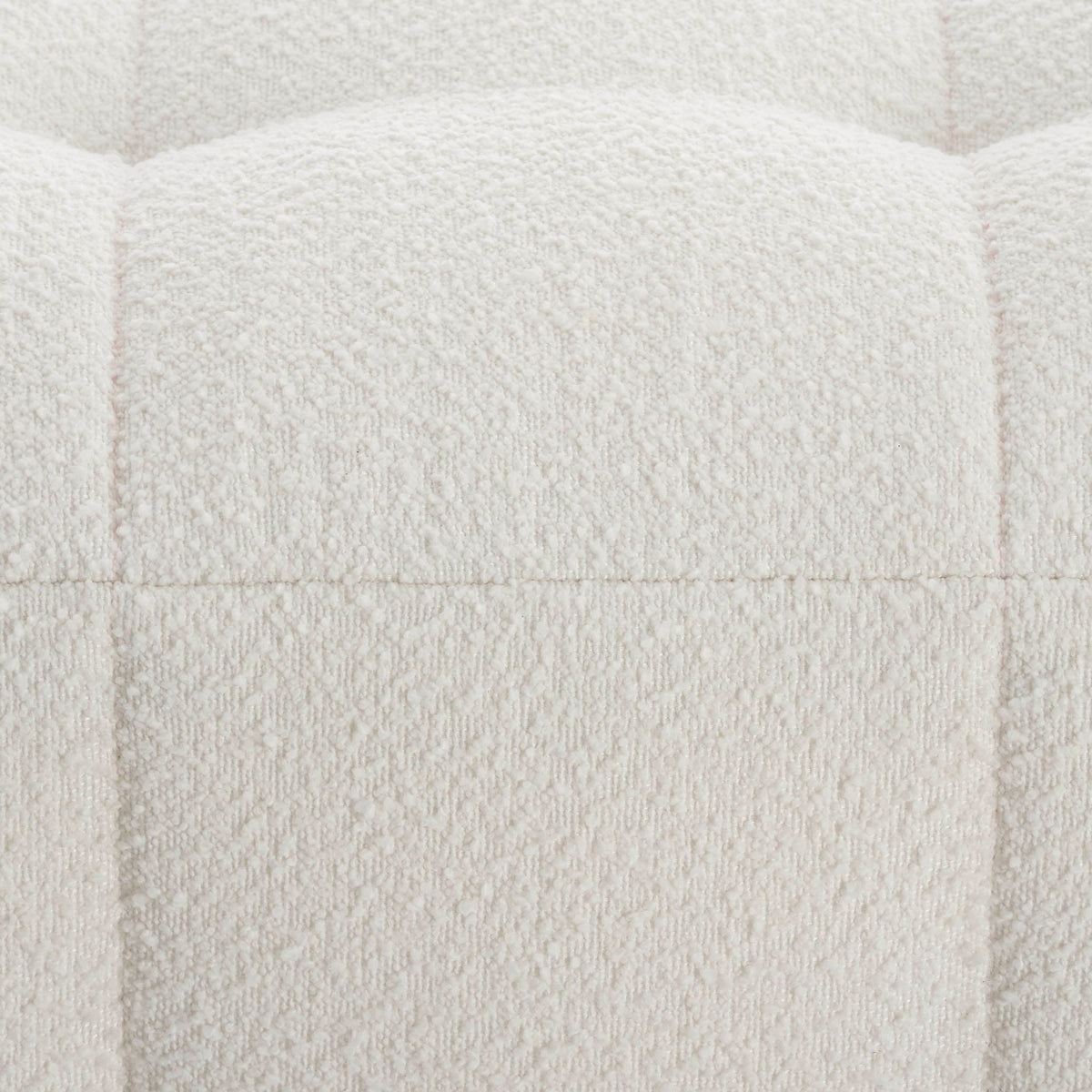 Manhattan Boucle Pouffe - Off White - DUSK