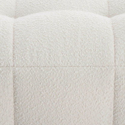 Manhattan Boucle Pouffe - Off White - DUSK