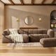 Manhattan Left Hand Chaise Sofa - Chenille Mushroom - DUSK