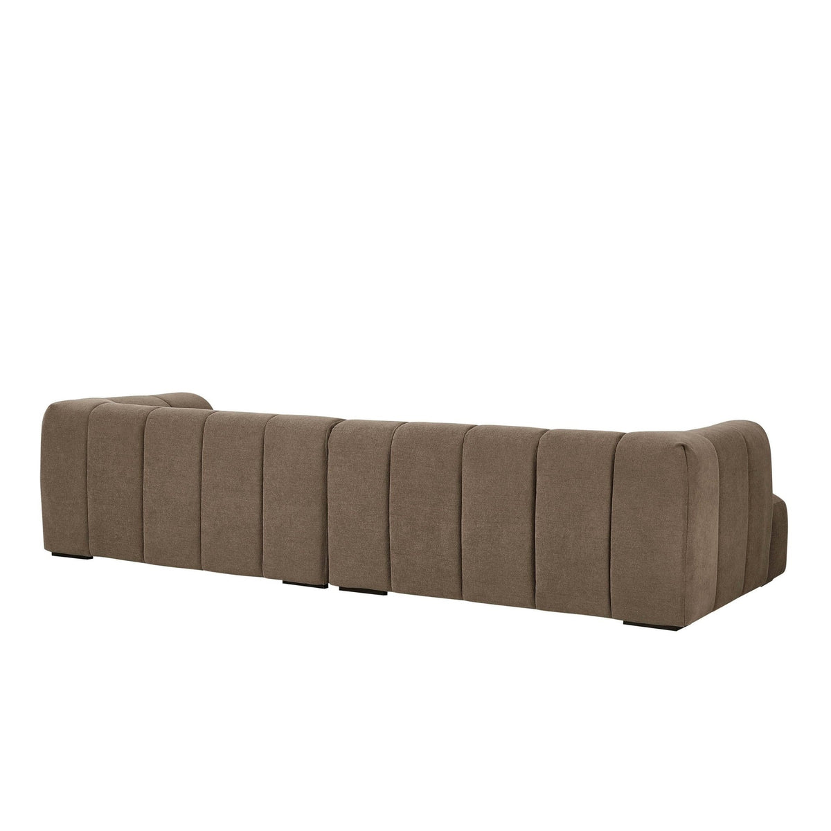 Manhattan Left Hand Chaise Sofa - Chenille Mushroom - DUSK