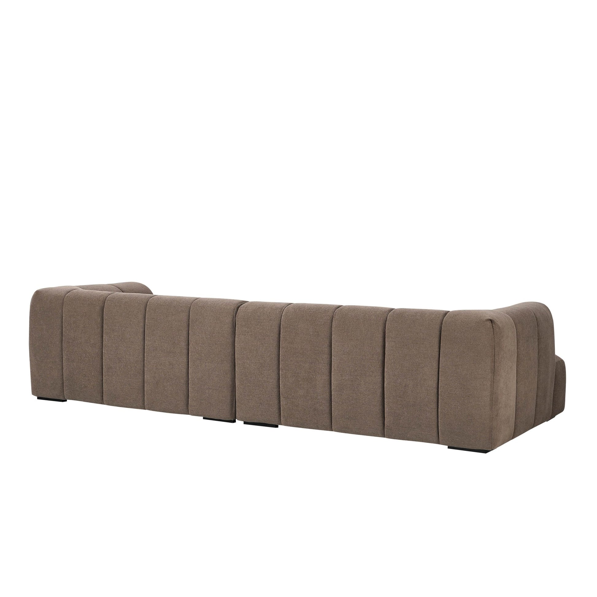 Manhattan Left Hand Chaise Sofa - Chenille Mushroom - DUSK