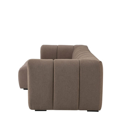 Manhattan Left Hand Chaise Sofa - Chenille Mushroom - DUSK