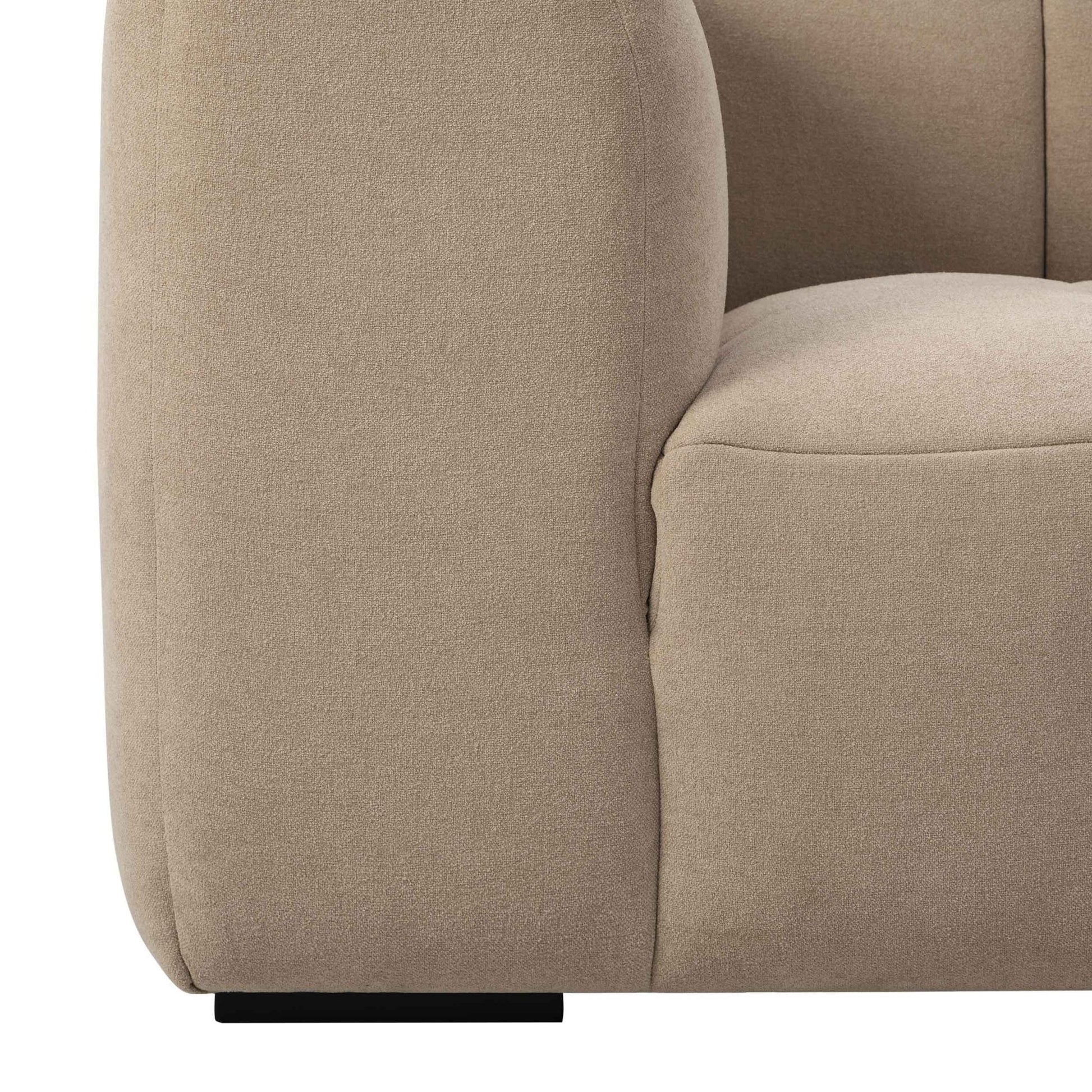 Manhattan Left Hand Chaise Sofa - Chenille Oatmeal - DUSK