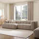 Manhattan Left Hand Large Chaise Sofa - Stone - DUSK