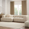 Manhattan Left Hand Large Chaise Sofa - Stone - DUSK