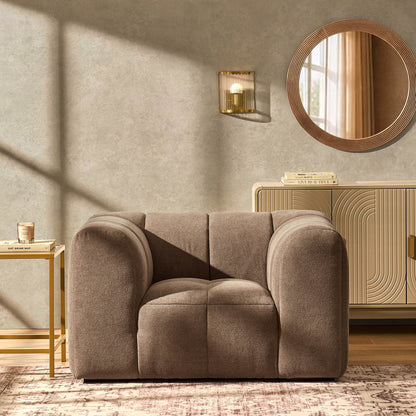 Manhattan Loveseat - Chenille Mushroom - DUSK