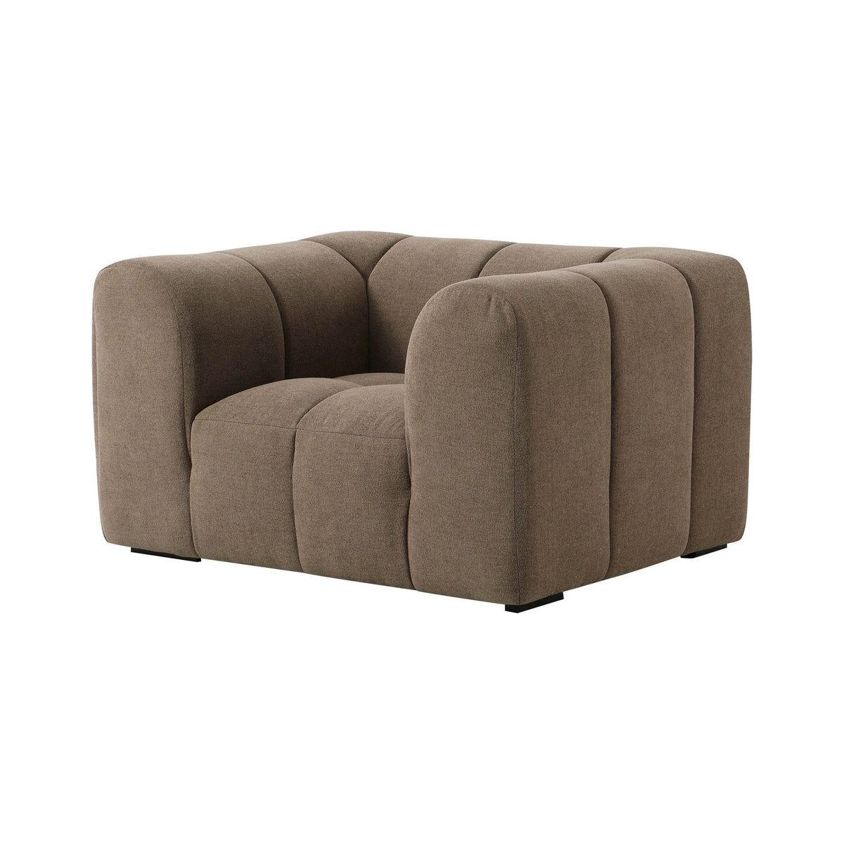 Manhattan Loveseat - Chenille Mushroom - DUSK