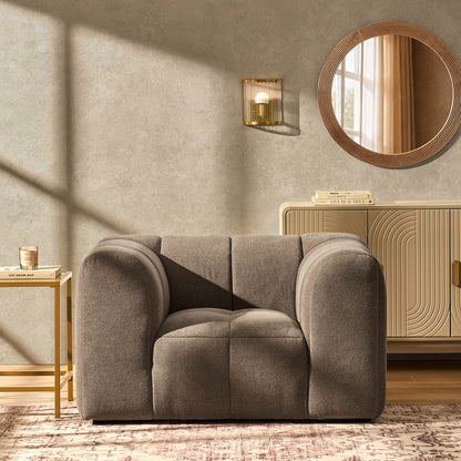 Manhattan Loveseat - Chenille Mushroom - DUSK