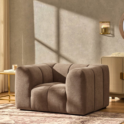 Manhattan Loveseat - Chenille Mushroom - DUSK