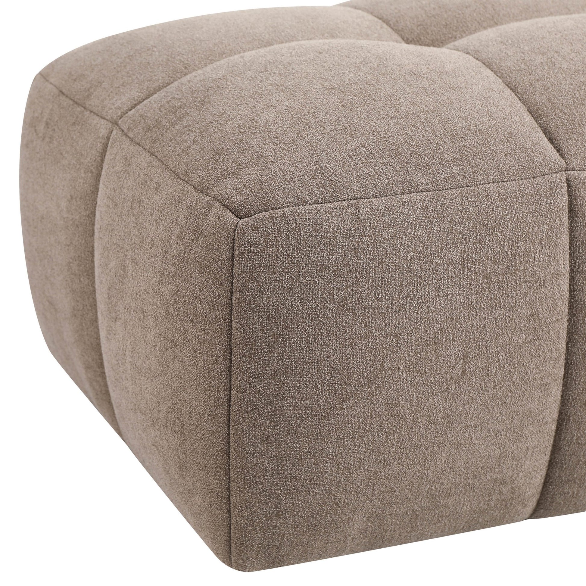Manhattan Pouffe - Chenille Mushroom - DUSK