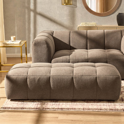 Manhattan Pouffe - Chenille Mushroom - DUSK