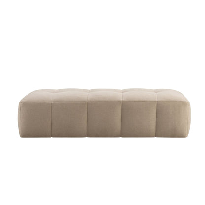 Manhattan Pouffe - Chenille Oatmeal - DUSK