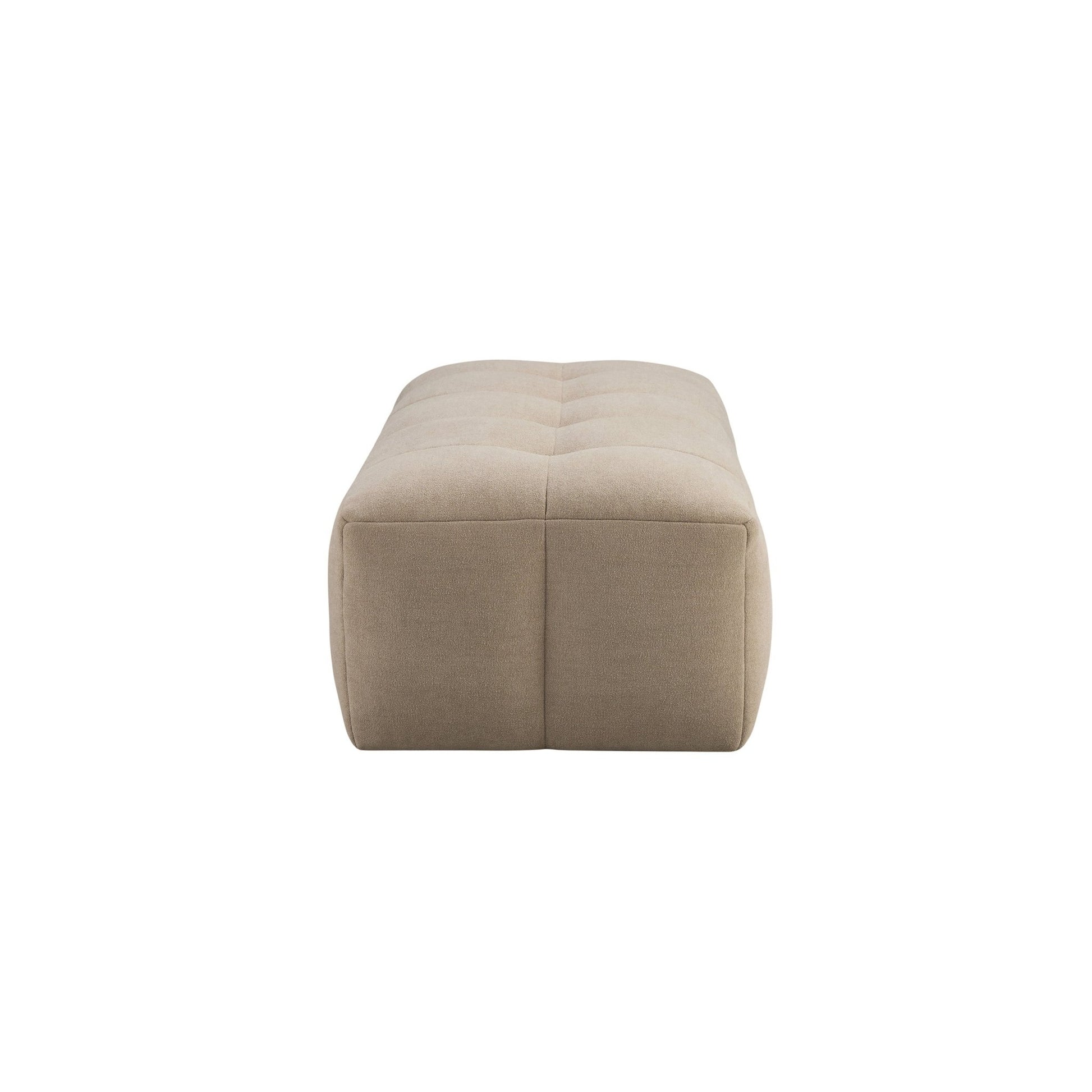 Manhattan Pouffe - Chenille Oatmeal - DUSK