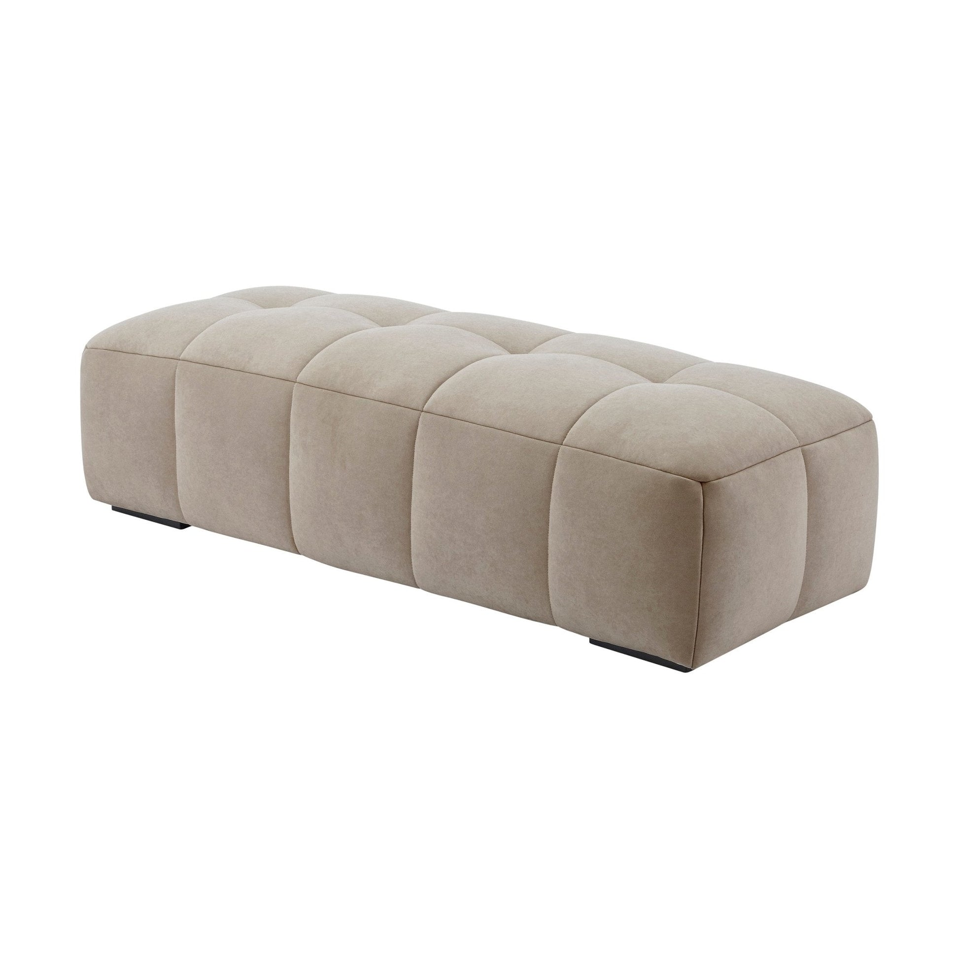 Manhattan Pouffe - Stone - DUSK