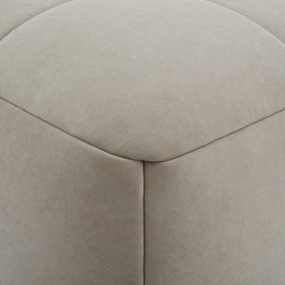 Manhattan Pouffe - Stone - DUSK