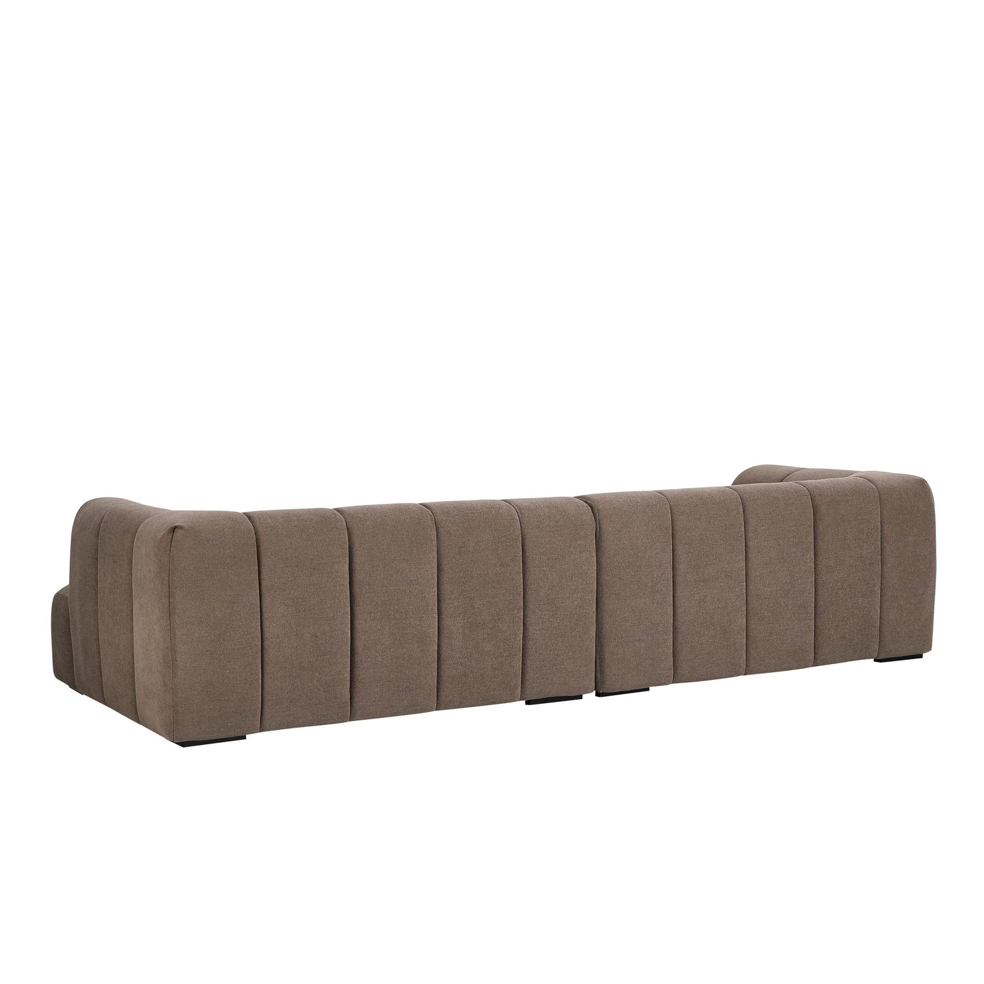 Manhattan Right Hand Chaise - Chenille Mushroom - DUSK