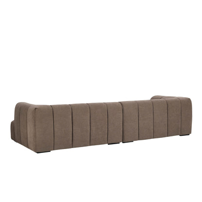 Manhattan Right Hand Chaise - Chenille Mushroom - DUSK