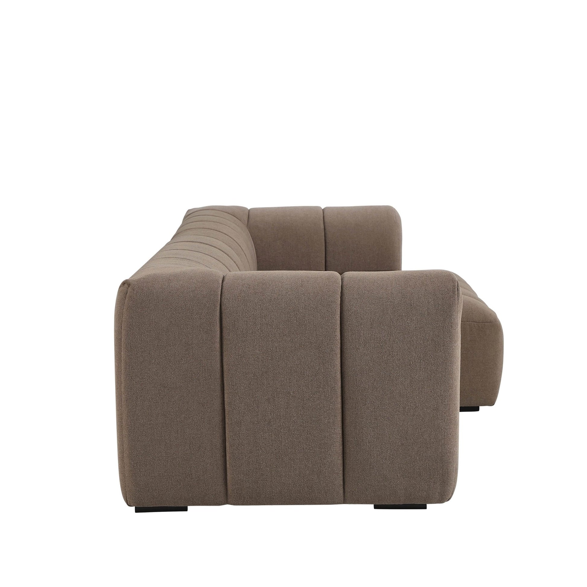 Manhattan Right Hand Chaise - Chenille Mushroom - DUSK