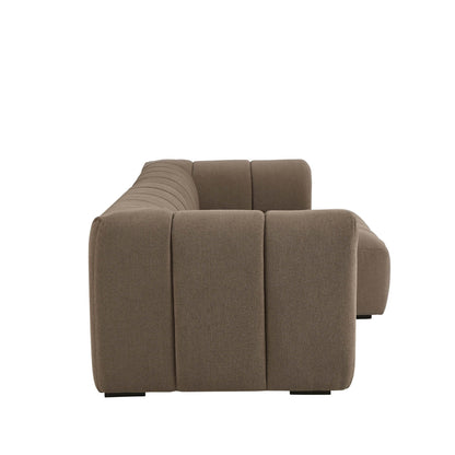 Manhattan Right Hand Chaise Sofa - Chenille Mushroom - DUSK