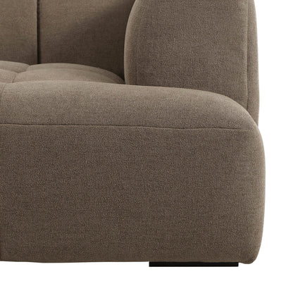 Manhattan Right Hand Chaise Sofa - Chenille Mushroom - DUSK