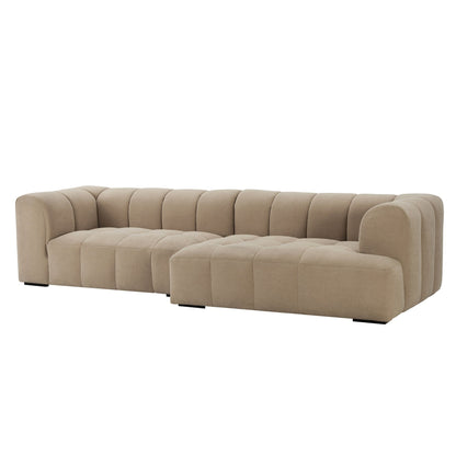Manhattan Right Hand Chaise Sofa - Chenille Oatmeal - DUSK