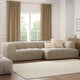Manhattan Right Hand Large Chaise Sofa - Stone - DUSK