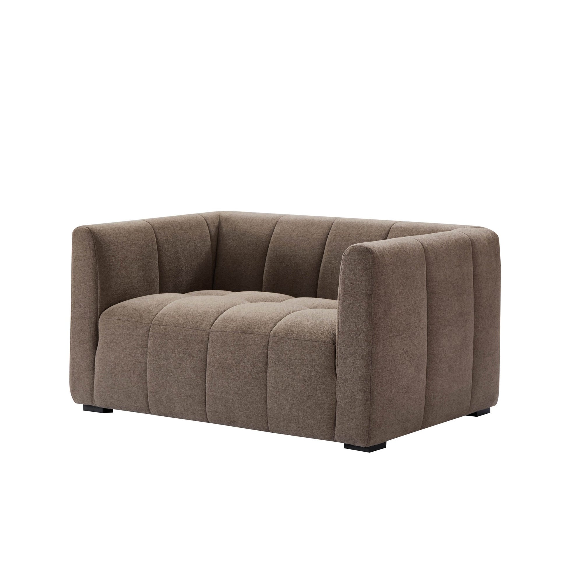 Manhatten Compact 2 Seater Sofa - Chenille Mushroom - DUSK