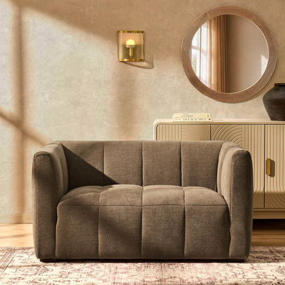 Manhatten Compact 2 Seater Sofa - Chenille Mushroom - DUSK