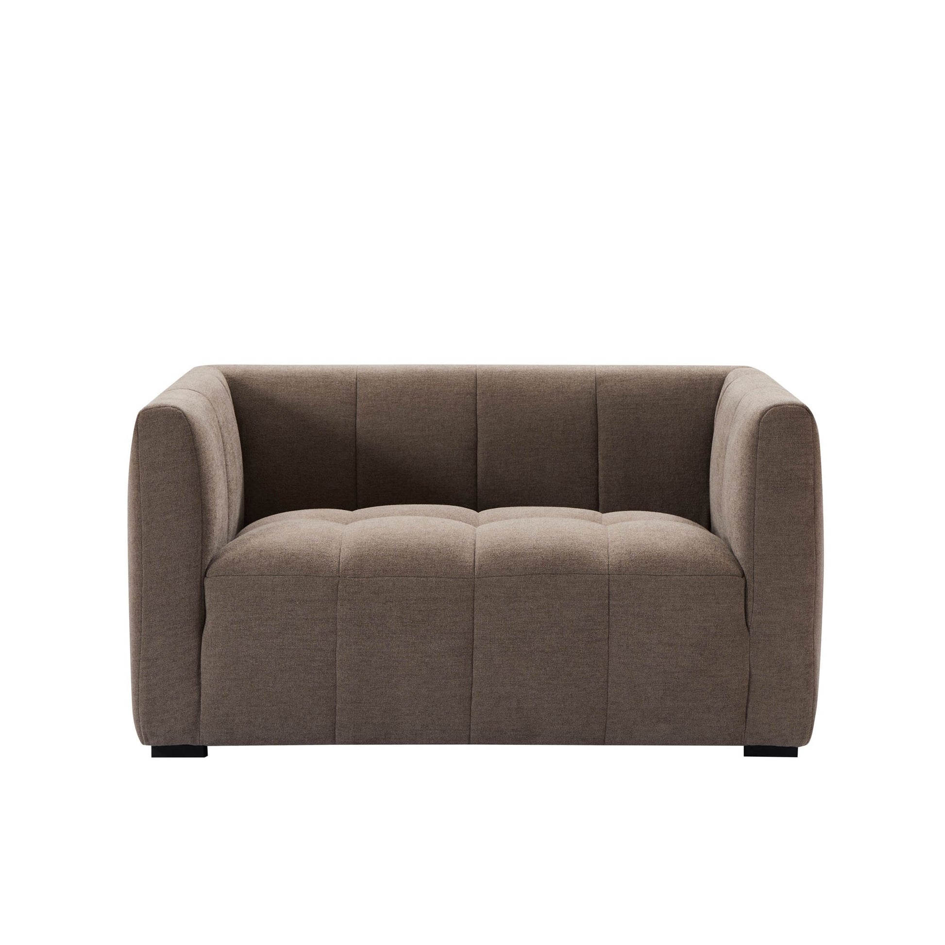Manhatten Compact 2 Seater Sofa - Chenille Mushroom - DUSK
