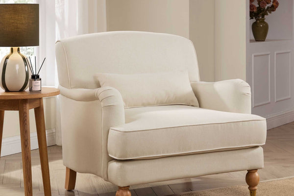 Mara Armchair - Cream Linen - DUSK