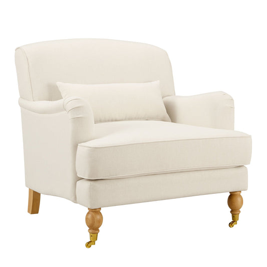 Mara Armchair - Cream Linen - DUSK