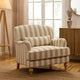 Mara Armchair - Natural Boucle Stripe - DUSK